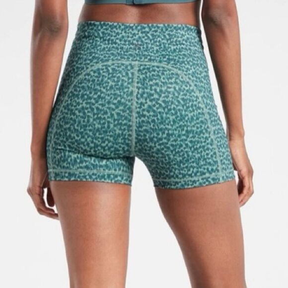 Athleta Teal Blue Ultimate Printed Shortie - Picture 5 of 8